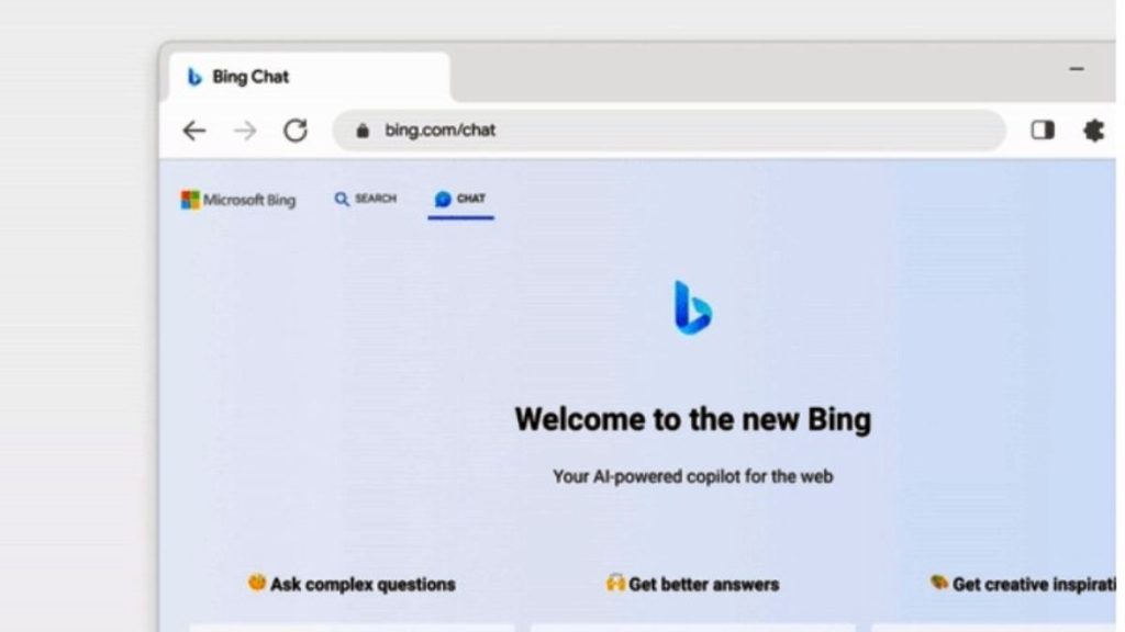  دردشة بينج Bing Chat عبر متصفح كروم